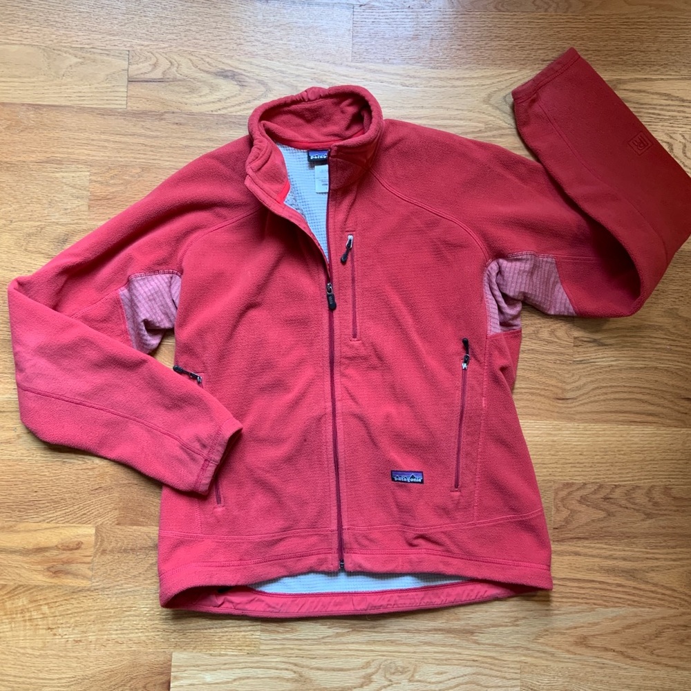 Patagonia Soft Red Full Zip Fleece - Size L